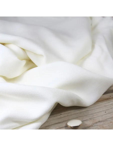 Viscose crêpe stof parelmoer - Églantine & Zoé