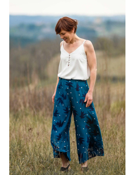 Viscose crêpe stof parelmoer - Églantine & Zoé