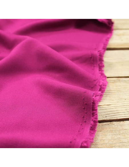 Magenta roze viscose keperstof - Églantine & Zoé