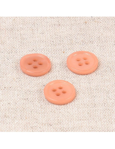 Schelpknop 4 gaten 11 mm - Roze zand