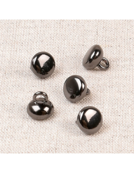 Chloé metalen knoop - Zwart