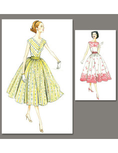 Vintage jurkpatroon 1957 - Vogue 8789