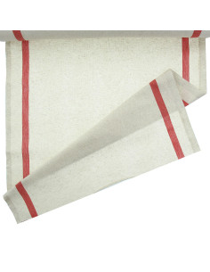 Katoenen en linnen theedoek - Rood