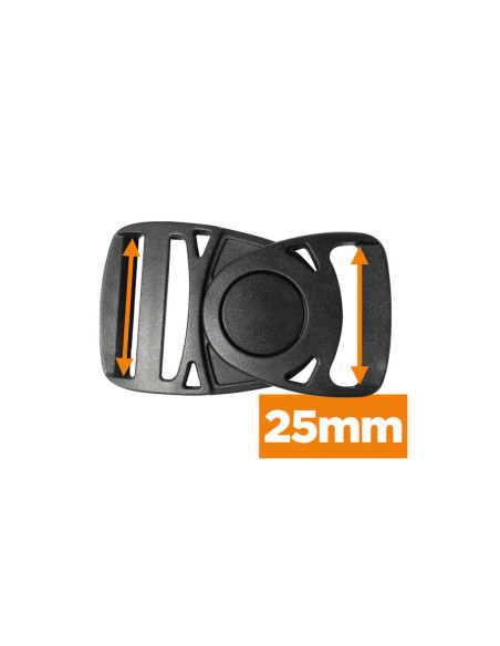 Draaibare bananenspeld 25 mm - Zwart