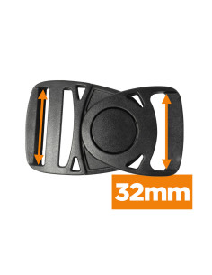 Draaibare bananenspeld 32 mm - Zwart
