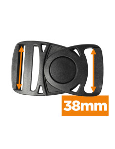 Draaibare bananenspeld 38 mm - Zwart