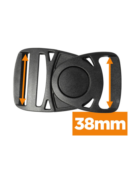 Draaibare bananenspeld 38 mm - Zwart