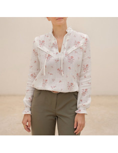 Glam blouse patroon met gespleten halslijn - Anna Rose patronen