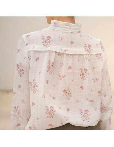 Glam blouse patroon met gespleten halslijn - Anna Rose patronen
