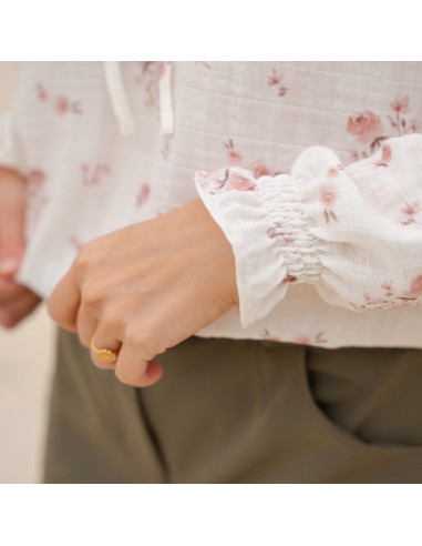 Glam blouse patroon met gespleten halslijn - Anna Rose patronen