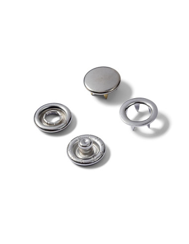 Navulling van 20 jersey drukknopen 10 mm Nikkel