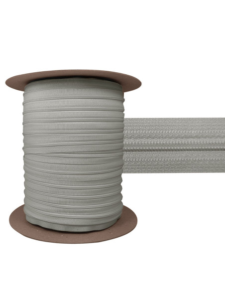 Nylon sluiting 3 mm YKK - Grijs