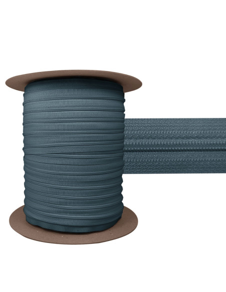 3 mm nylon sluiting YKK - Donkergrijs