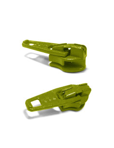 Cursor voor nylon sluiting 3 mm YKK - Appelgroen