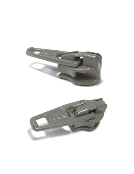 Cursor voor nylon sluiting 3 mm YKK - Grijs