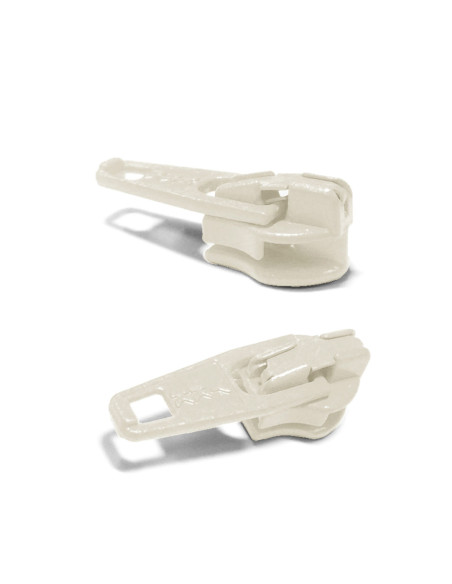 Cursor voor nylon sluiting 3 mm YKK - Ecru