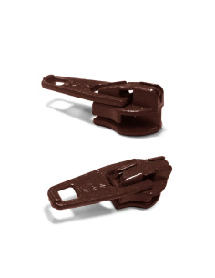Ritscursor voor nylon sluiting 3 mm YKK - Chocolade