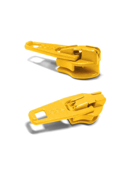 Cursor voor nylon sluiting 3 mm YKK - Geel