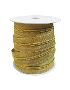 Nylon sluiting 5 mm lurex - Goud