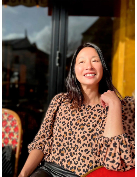 Kiara Luipaard viscose twill stof - My Dress Made