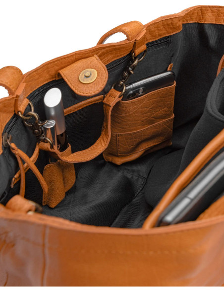Mini shopper voor breien en haken Muud Hiba - Whisky