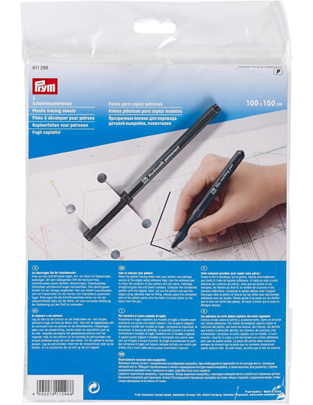 Reprokit plastic film voor patronen PRYM