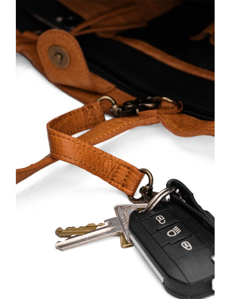 Mini shopper voor breien en haken Muud Hiba - Whisky