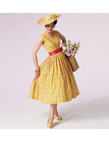Vintage jurkpatroon 1957 - Vogue 8789