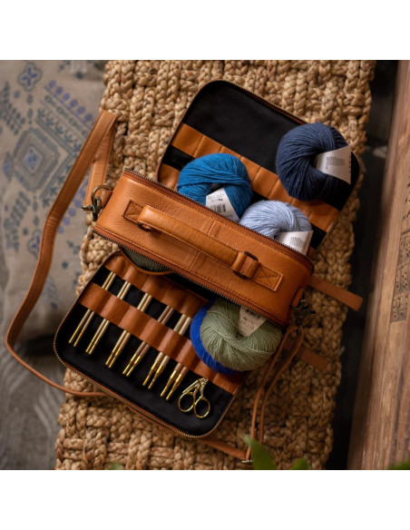 Tas voor breien en haken Muud Lilly Crossbody - Whisky