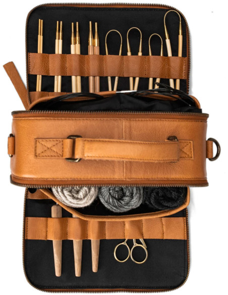 Tas voor breien en haken Muud Lilly Crossbody - Whisky