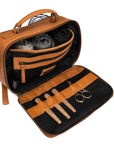 Tas voor breien en haken Muud Lilly Crossbody - Whisky