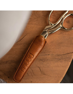 Leren beschermhoes voor naaischaren Muud Etui - Whisky