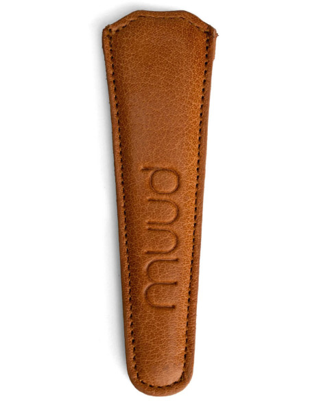 Leren beschermhoes voor naaischaren Muud Etui - Whisky