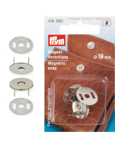 Magnetische drukknoop - Zilver