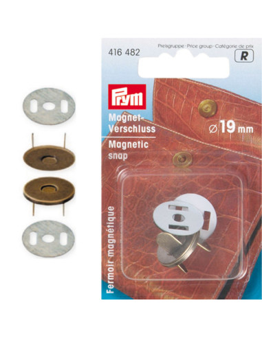 Magnetische sluiting om te klinken - Brons