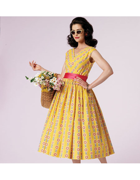 Vintage jurkpatroon 1957 - Vogue 8789