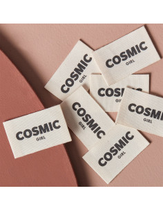 Set van 5 geweven labels om op te naaien - Cosmic Girl 2