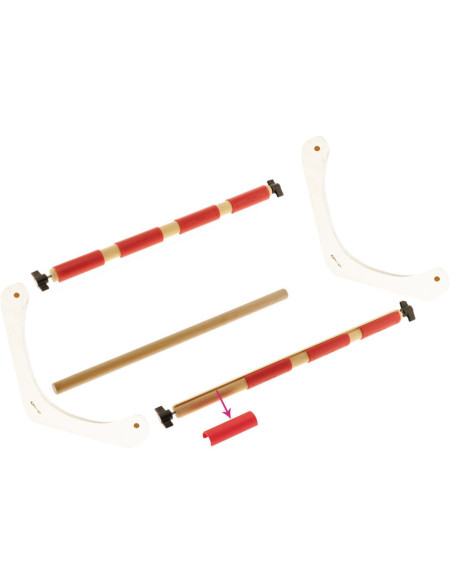 Staven met clips voor borduurraam 40 cm