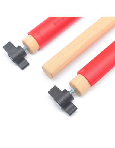 Staven met clips voor borduurraam 60 cm