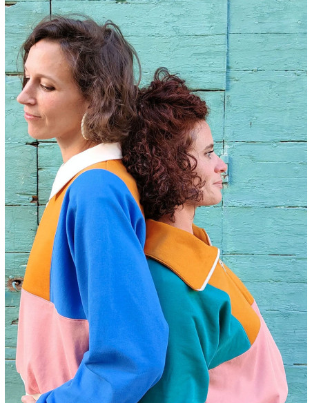 Retro sweater patroon Atlas voor kinderen & volwassenen - Marmaï Patterns