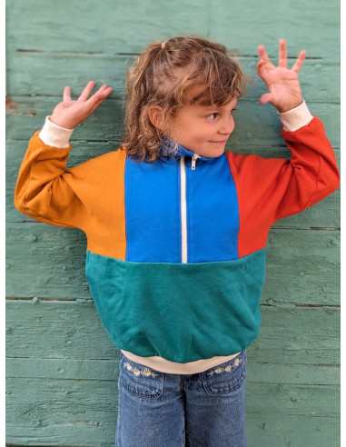Retro sweater patroon Atlas voor kinderen & volwassenen - Marmaï Patterns