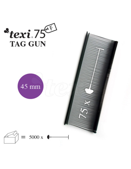 Set van 5000 nietjes voor Texi Fine pistool - Zwart