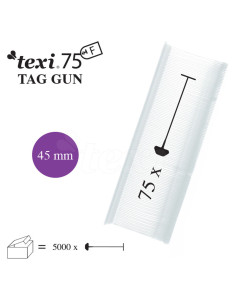 Set van 5000 nietjes voor Texi Fine pistool - Transparant