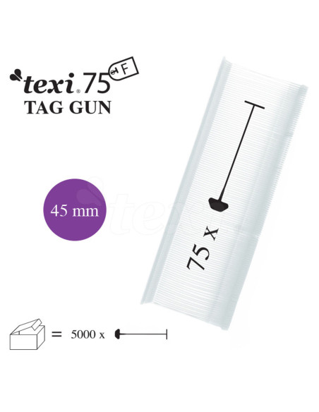 Set van 5000 nietjes voor Texi Fine pistool - Transparant