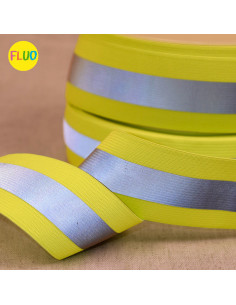 Reflecterend elastiek - Fluorescerend geel
