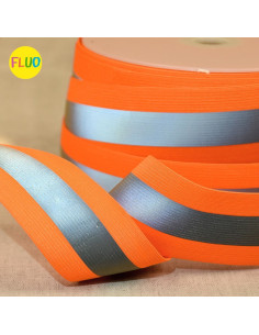 Reflecterend elastiek - Fluoriserend oranje