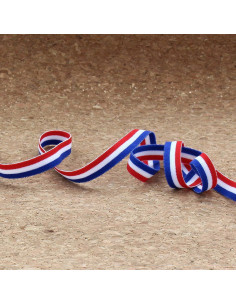 Driekleurig elastiek - 10 mm