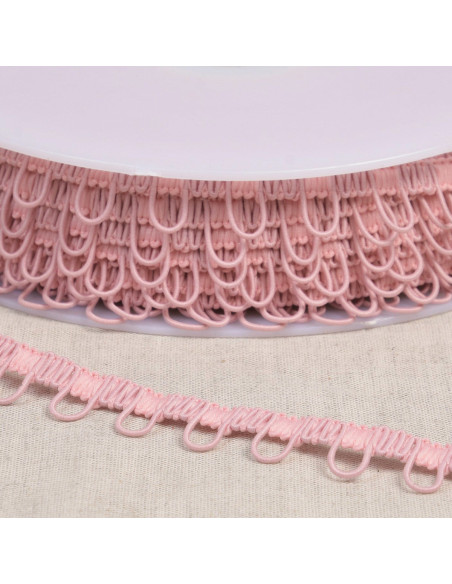 Elastisch knoopsgatlint - Roze