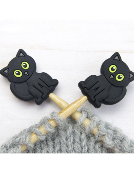 Zwarte kat breinaald stekenstoppers