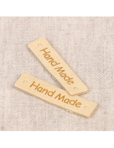 Set van 6 nep-etiketten - Hand Made ivoor